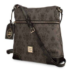 Disney Dooney&Bourke Haunted Mansion WallPaper Letter Carrier Crossbody Handbag
